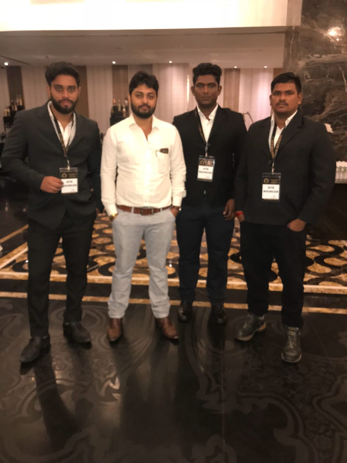 NTR event security personnel in formal uniform at a Mumbai event